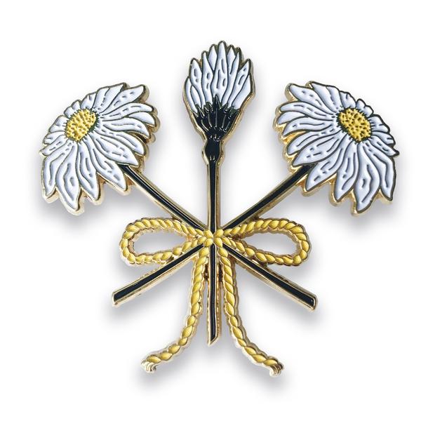 XL Wildflower Bouquet Statement Pin, Pins, - Sad Truth Supply - Enamel Pins